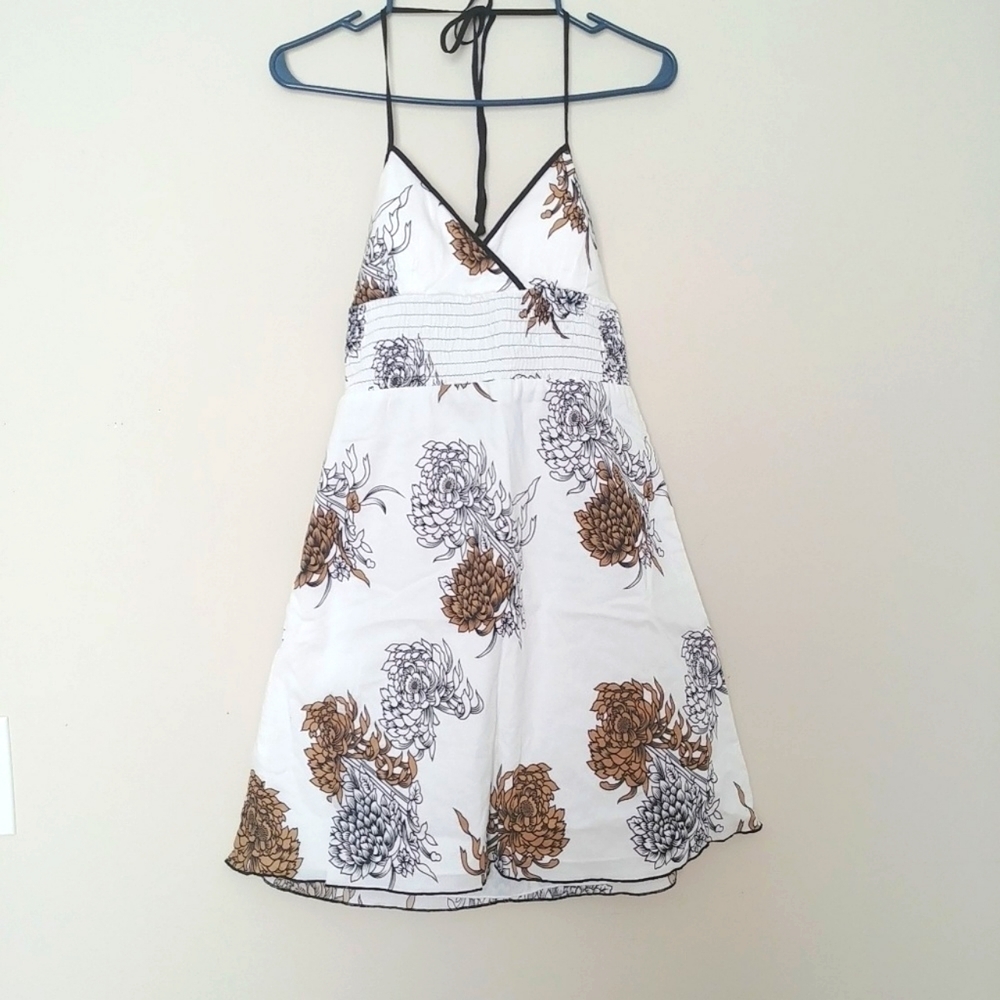 White Halter Dress